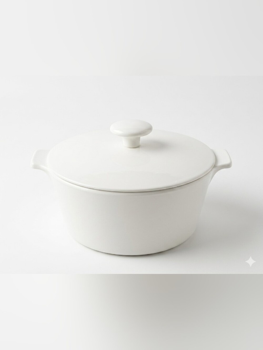 Vintage Centura by Corning White Covered Casserole Dish with Lid & Handles